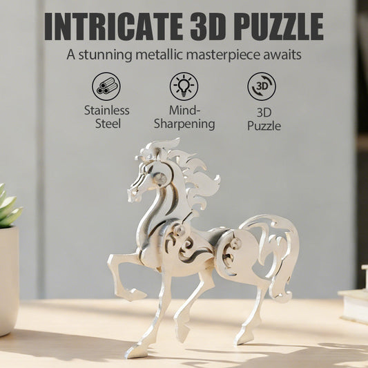 3D Stainless Steel Mythical Creature Puzzle Kit