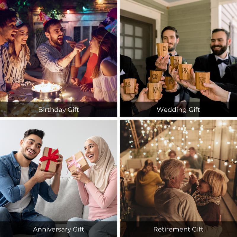 🔥Handmade and Charred Drinking Vessel - Ideal Whiskey Glass for Whiskey Consumption