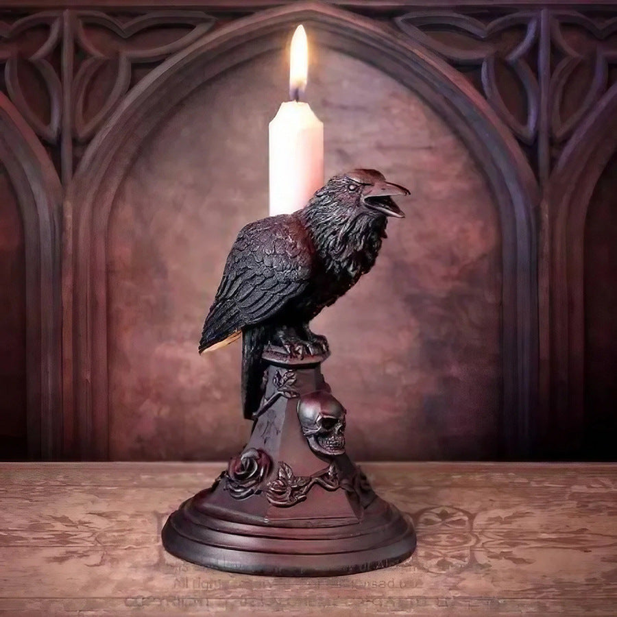 🔥Halloween Hot Sale - Gothic Style Resin Candlestick Figurines
