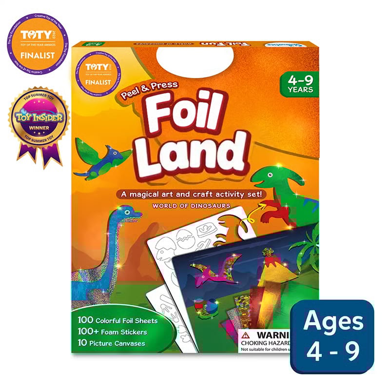 🏆Flash Sale⚡ 50K+ SOLD!💥Foil Art & Craft Activity 🤲💓No Mess Art Kit
