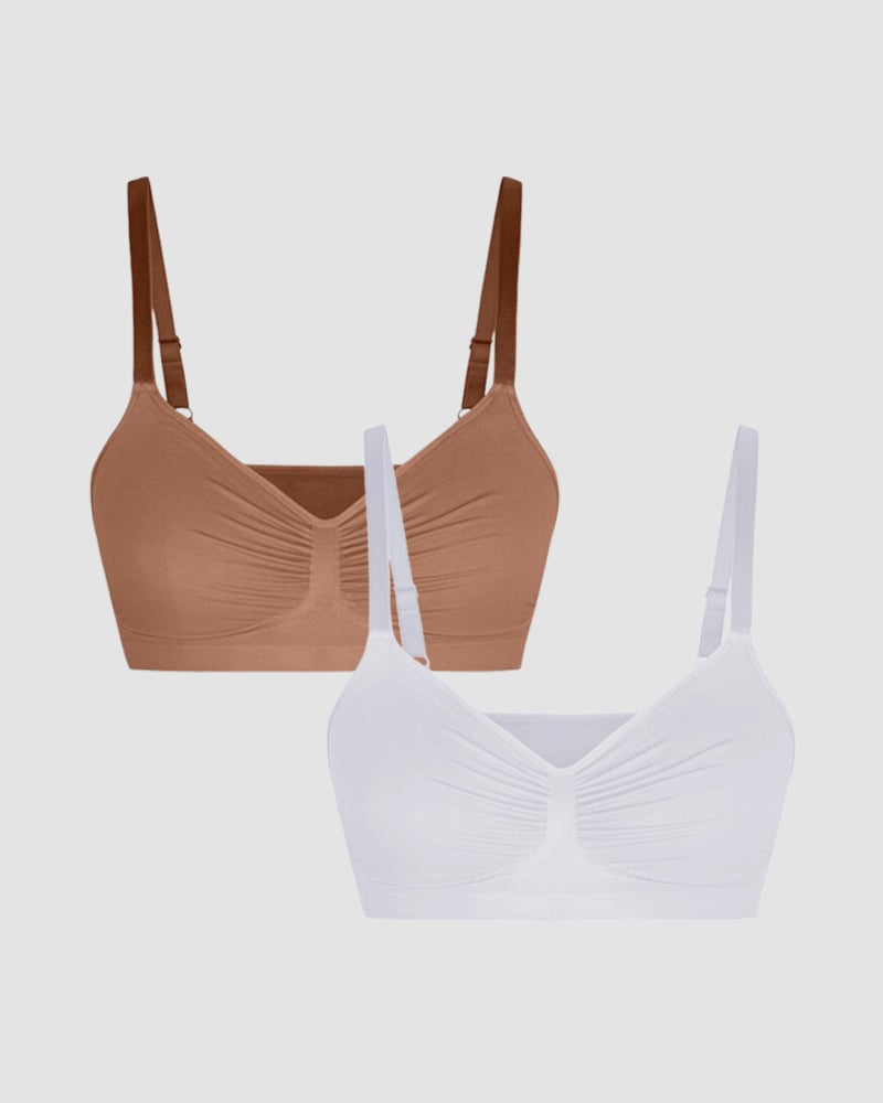 💖Women's Wireless Sculpt Bra Comfort Bralettes No Underwire Unlined Cami Bra