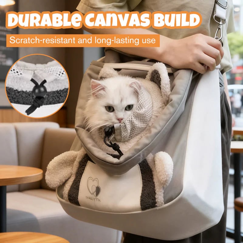 🐾Cute Bear Pet Carrier Bag With Head-Out Design