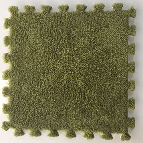 Spliced suede carpet