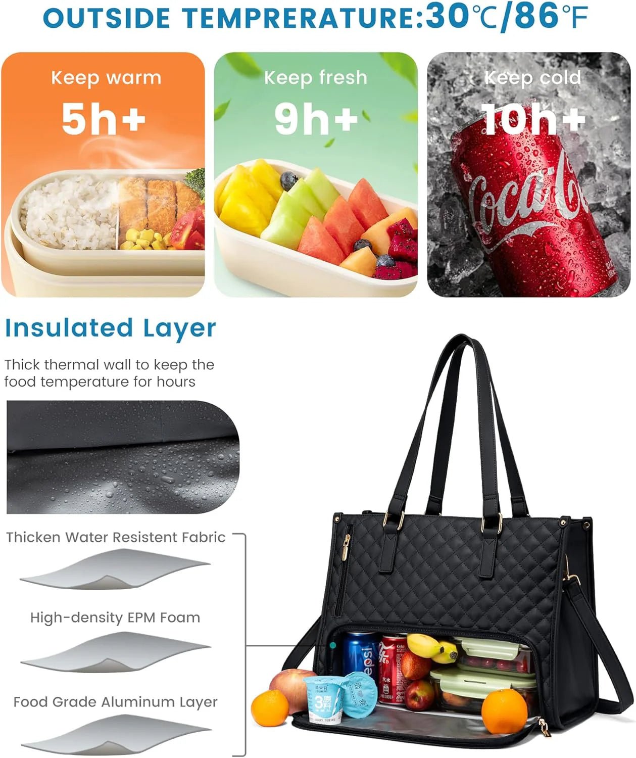 💝2 in 1 Tote Bag Lunch Bag Combo💝