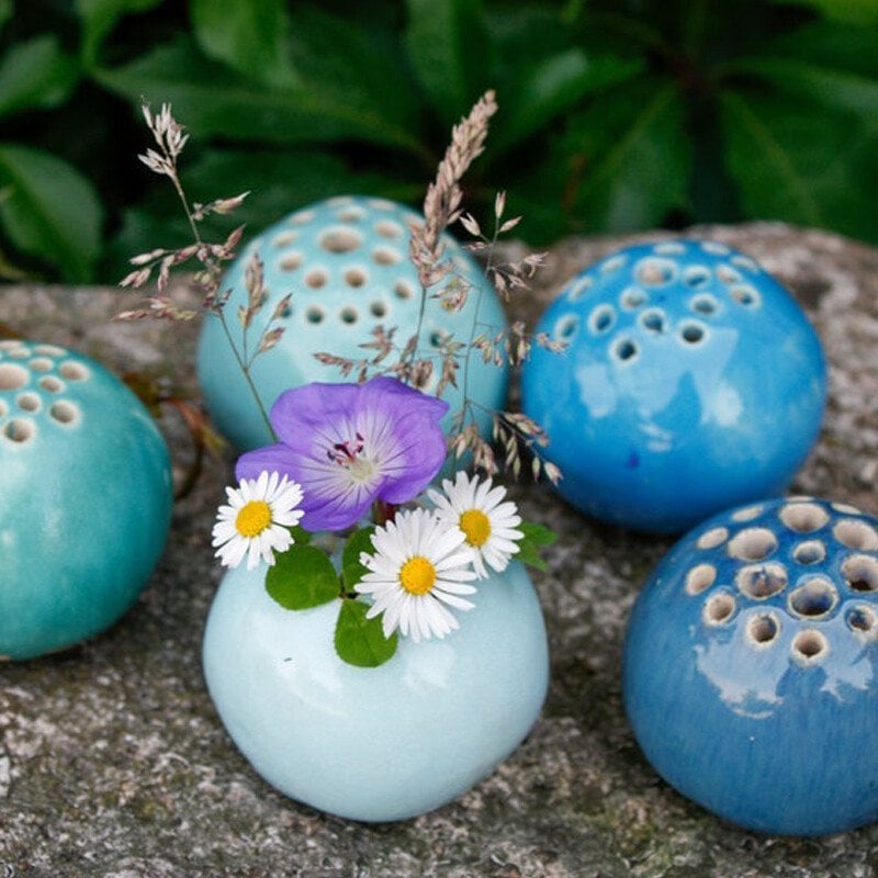 🎁Handmade Vase Flower Stone Table Decor