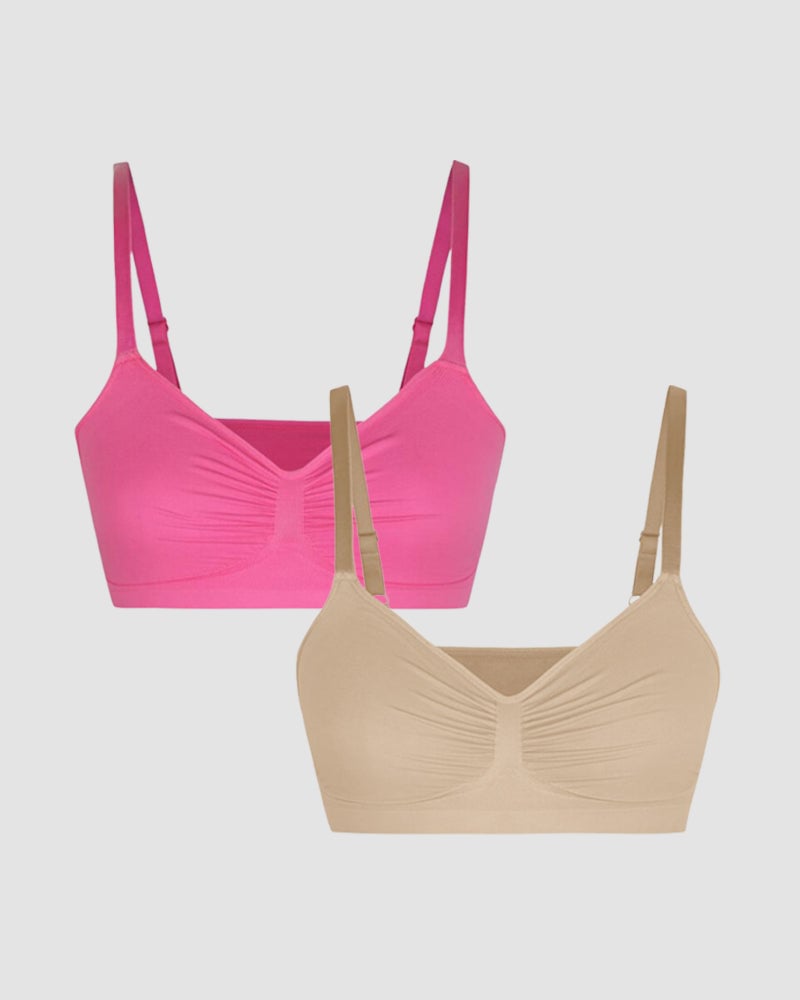 💖Women's Wireless Sculpt Bra Comfort Bralettes No Underwire Unlined Cami Bra