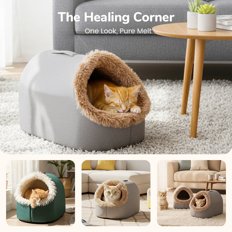 💥HOT SALE 50% OFF🐾Winter Warm Pet Cave Bed