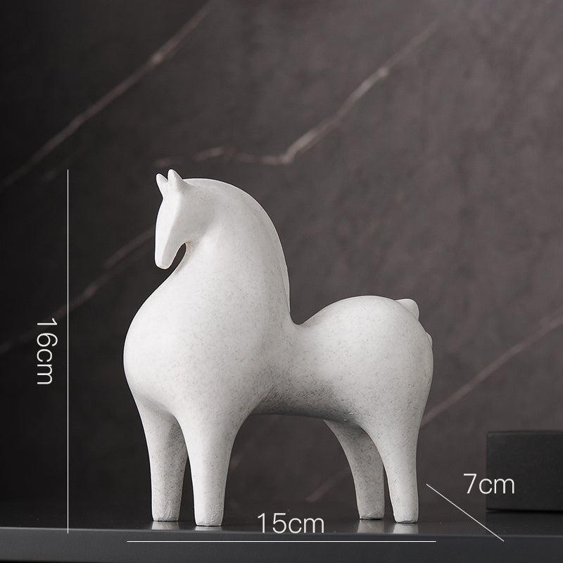 Modern Art White Horse
