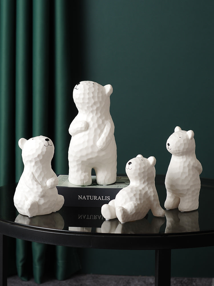 Modern Ceramic Bear Figurine