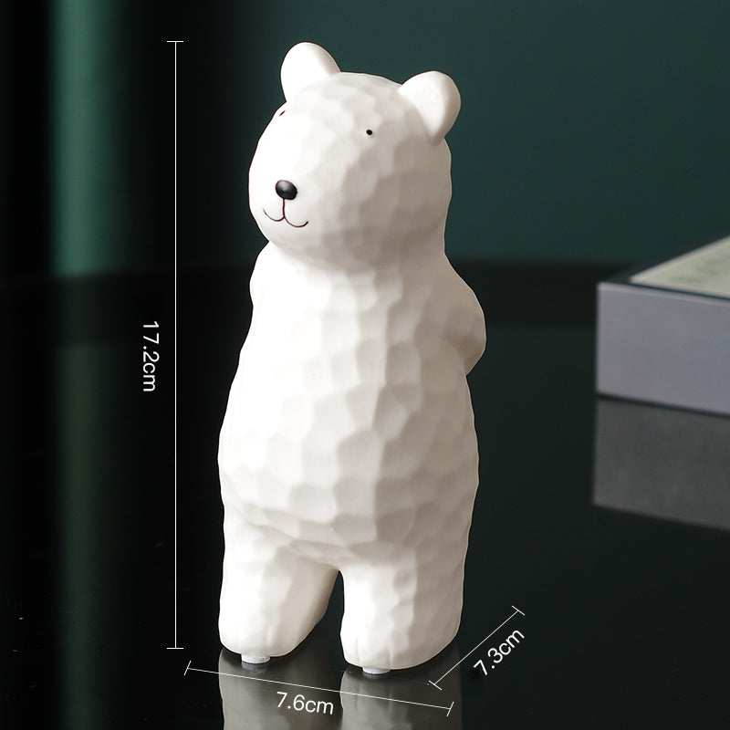 Modern Ceramic Bear Figurine