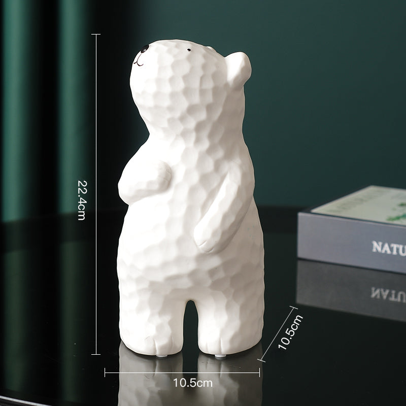 Modern Ceramic Bear Figurine
