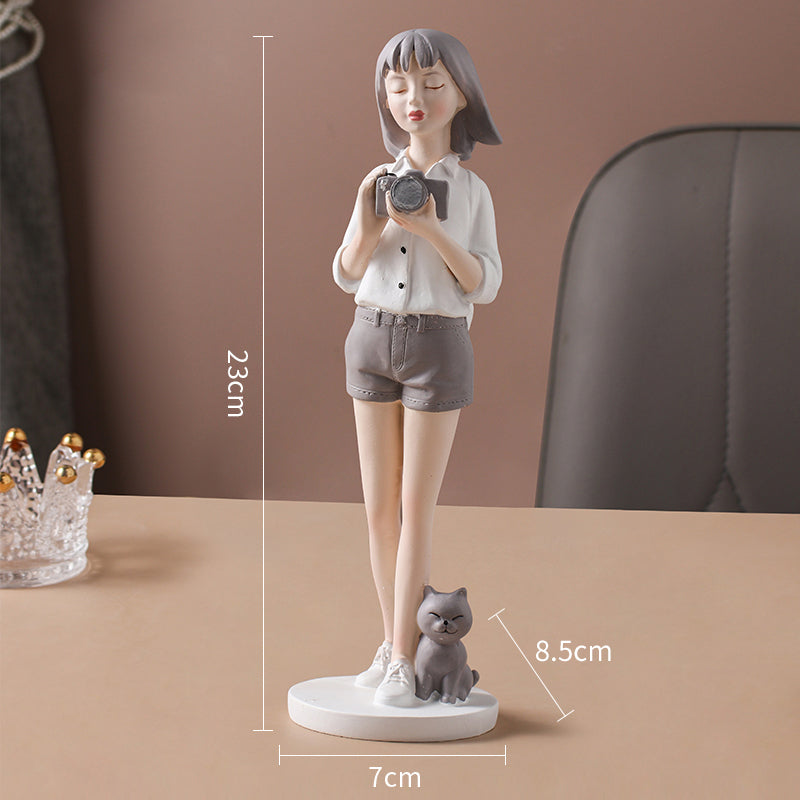 Elegant Girl Figurine