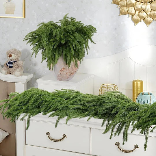 🎄Natural Christmas Greenery-Norfolk Pine Branch