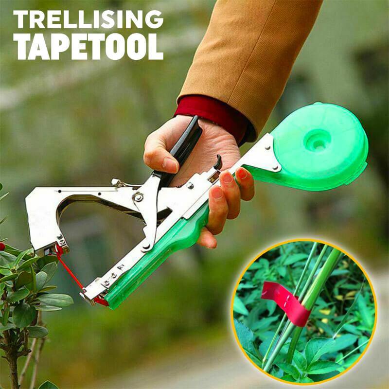Garden plant tying machine