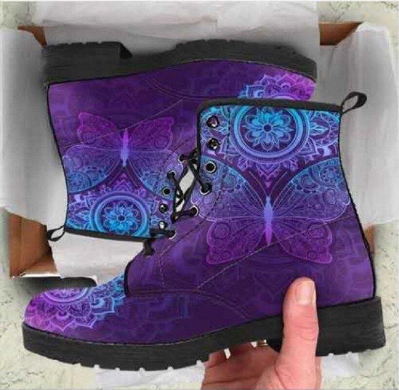 PRINTING STYLE SKULL MARTIN BOOTS FOR MEN AND WOMEN