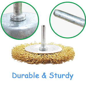 6MM Handle Steel Wire Wheel Rust Removal and Polishing Brush