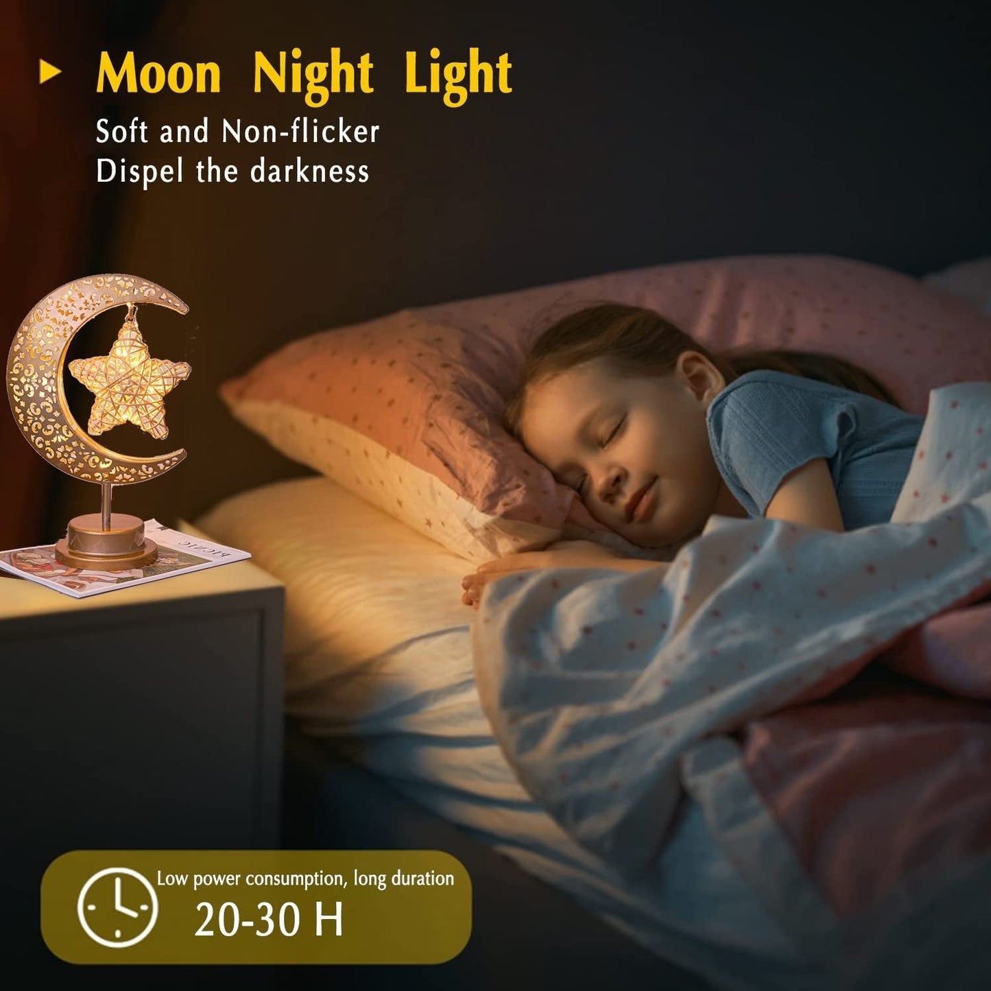 Half Moon Lamp for Bedroom