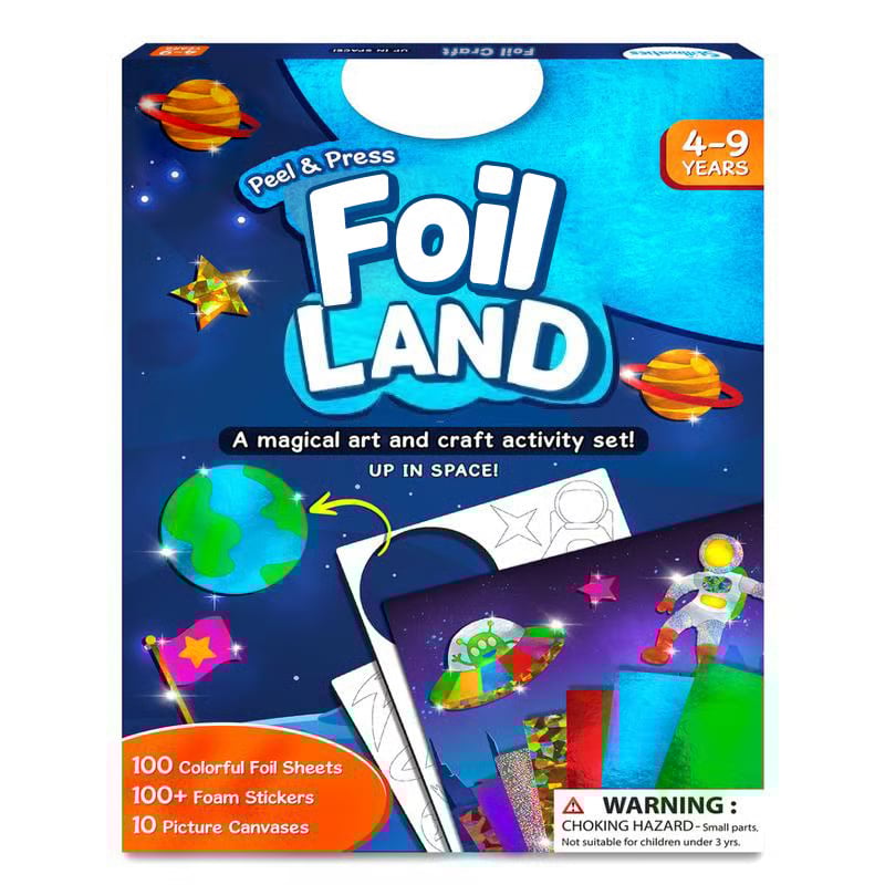 🏆Flash Sale⚡ 50K+ SOLD!💥Foil Art & Craft Activity 🤲💓No Mess Art Kit