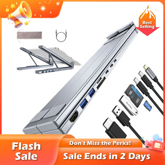 🏆Flash Sale⚡ 50K+ SOLD! Almost Gone-💥💻 8-in-1 USB-C Laptop Stand