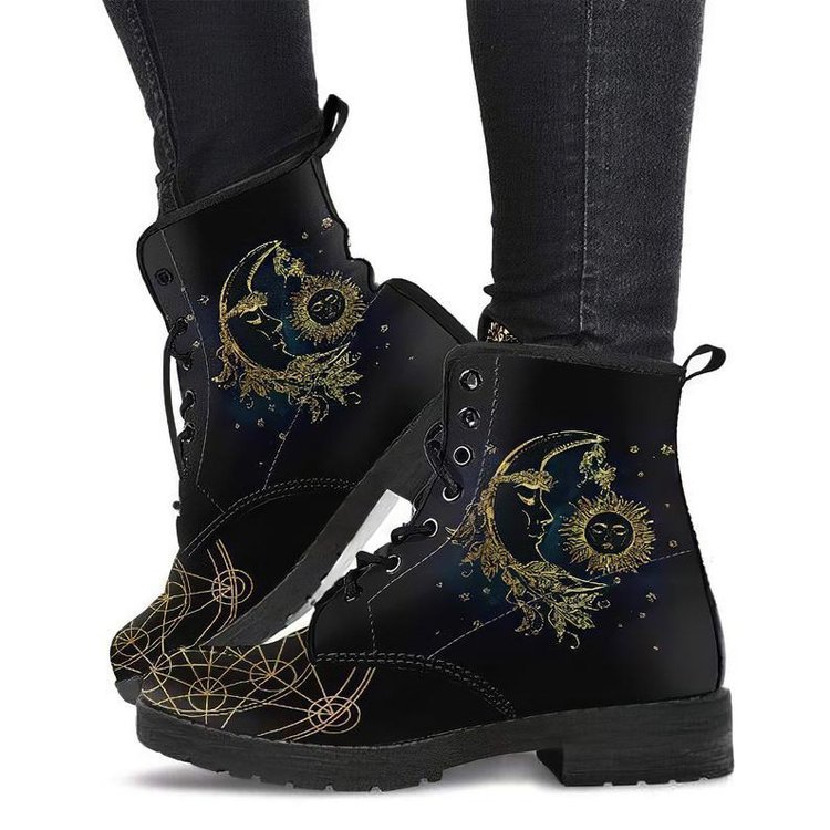 PRINTING STYLE SKULL MARTIN BOOTS FOR MEN AND WOMEN