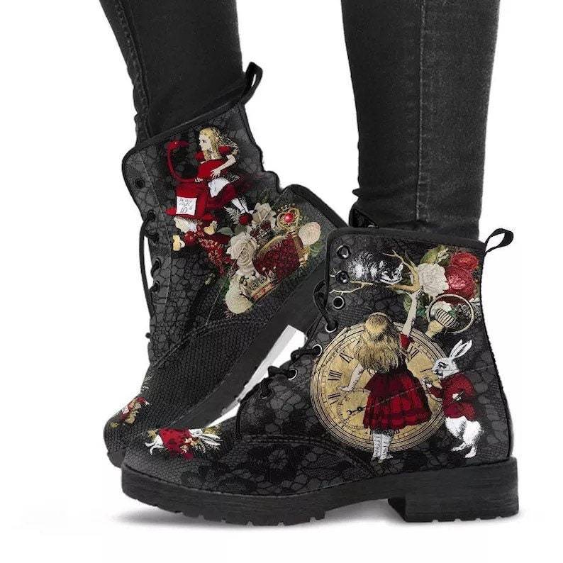 PRINTING STYLE SKULL MARTIN BOOTS FOR MEN AND WOMEN